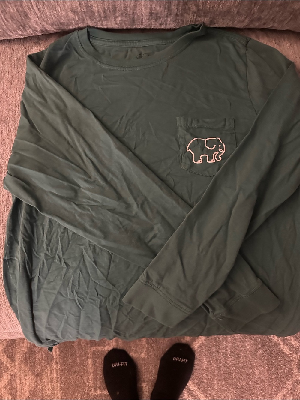 Green/yellow ivory Ella long sleeve